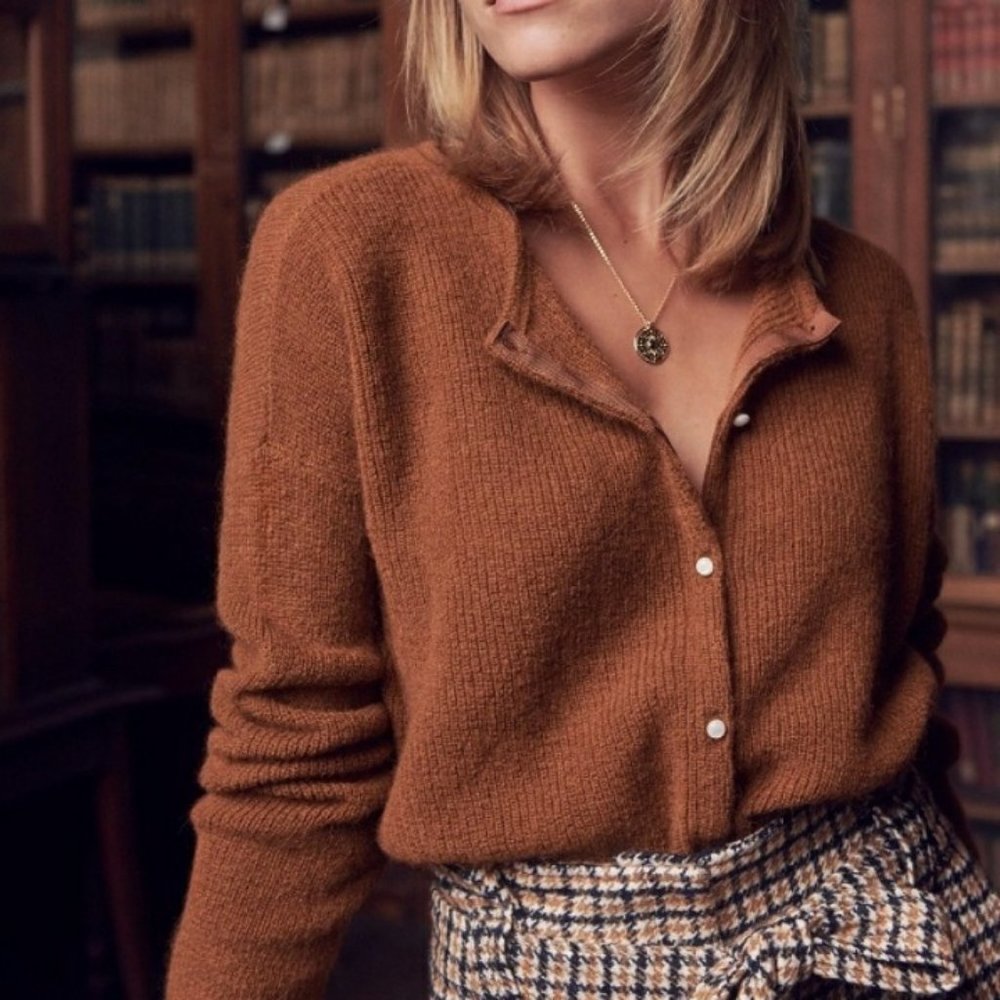 Sezane Gaspard Jumper Caramel Small